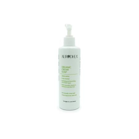 CRÈME DE SAVON À LA POMME VERTE - 260 ML Enrichie en Camomille, Vitamine E, Panthénol et Aloe vera COD.: SP08B