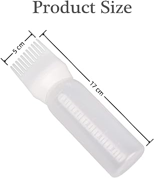 Flacon applicateur de peigne à racine avec échelle graduée Outil de  coiffure Coiffure