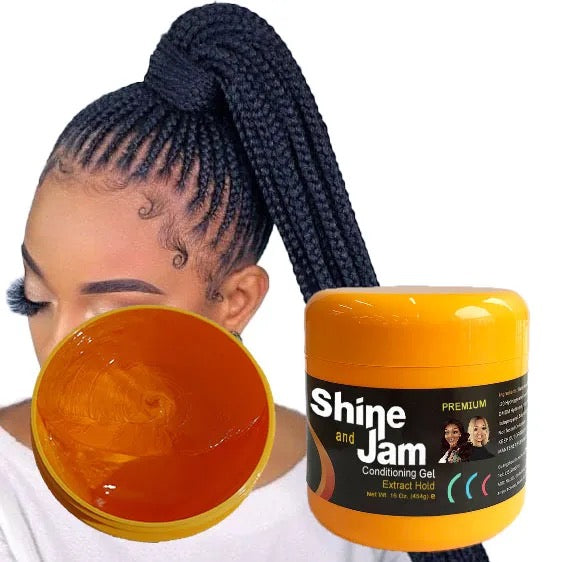 Shine and Jam Conditioning Gel, Extra Hold, 16 OZ by AmPro