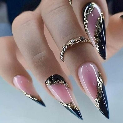 Set de 24 faux ongles prêt à poser avec accessoires