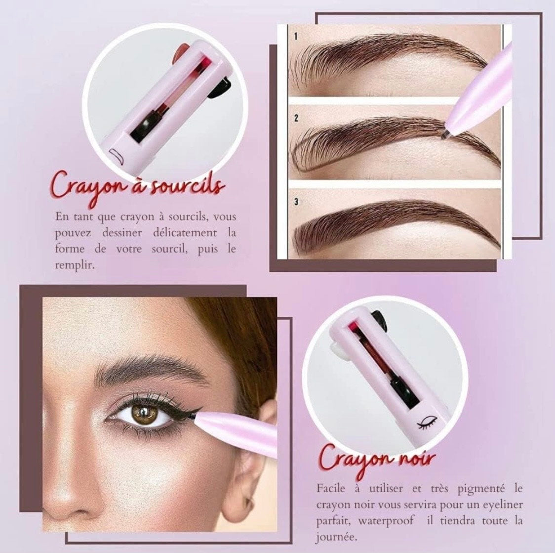 Stylo de maquillage 4 en 1