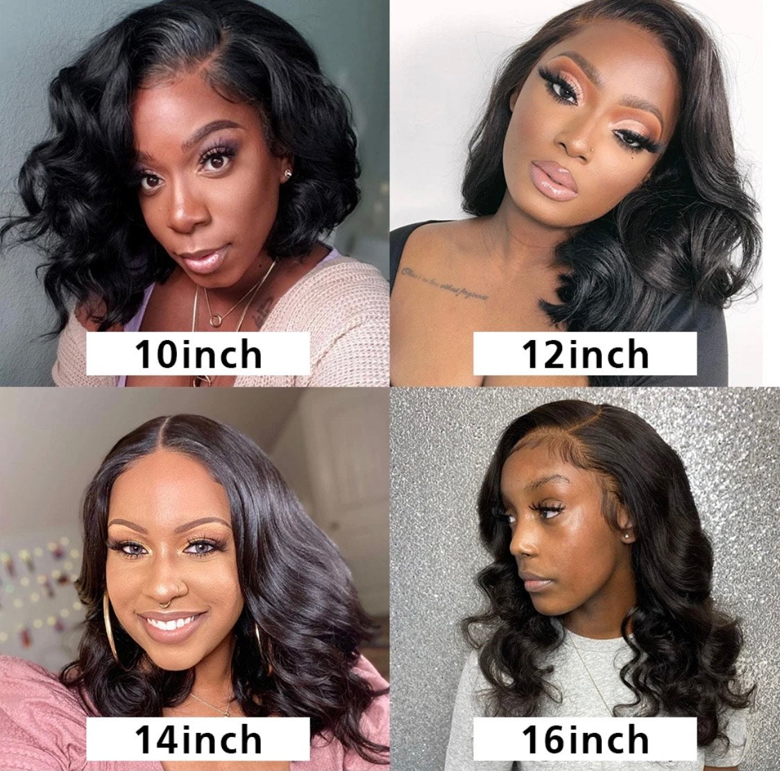 13x4 Lace front body wave bob