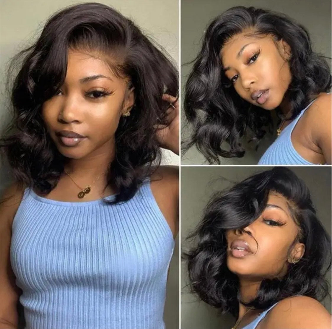 13x4 Lace front body wave bob