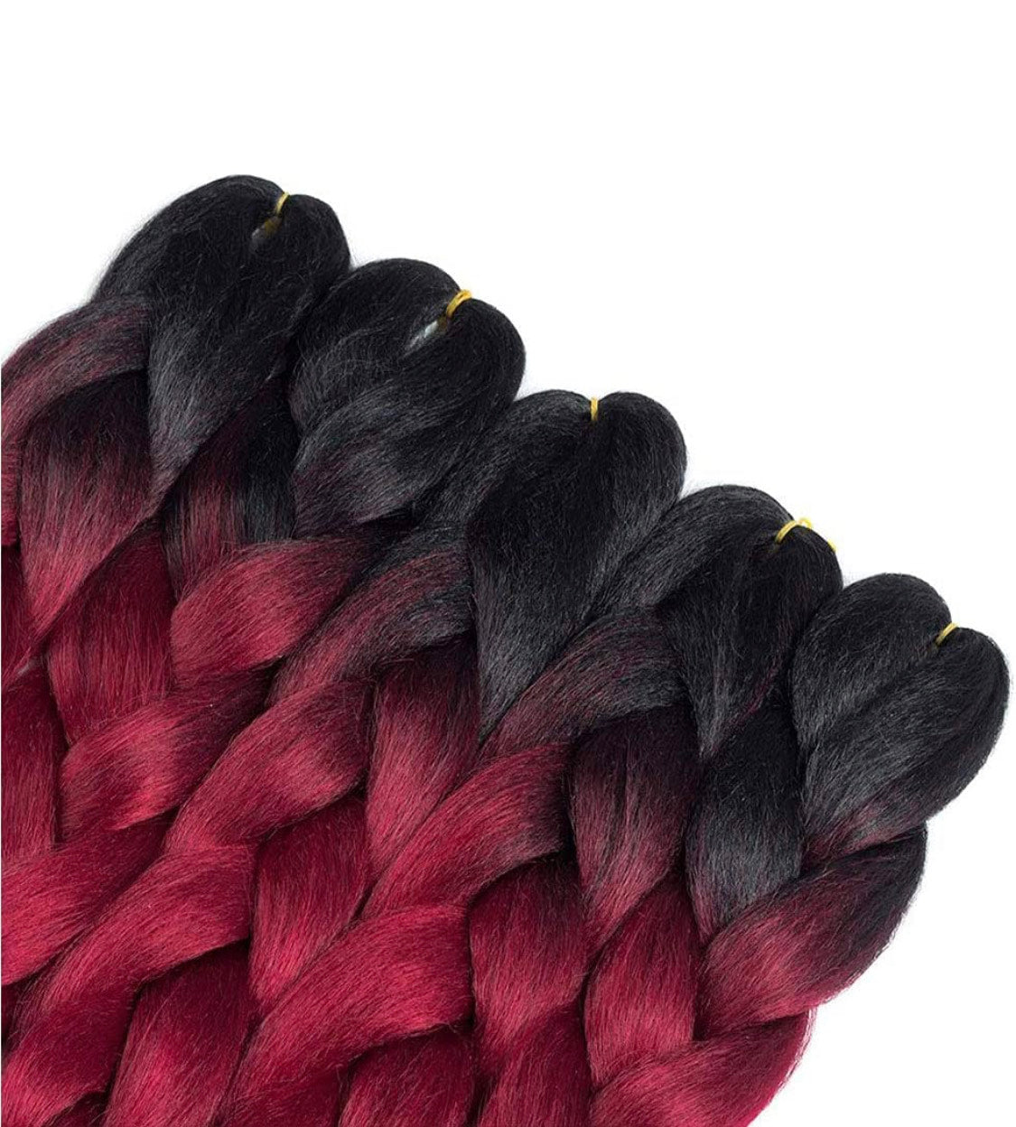 Mèches pour tresses afro-americain jumbo: rouge ombré