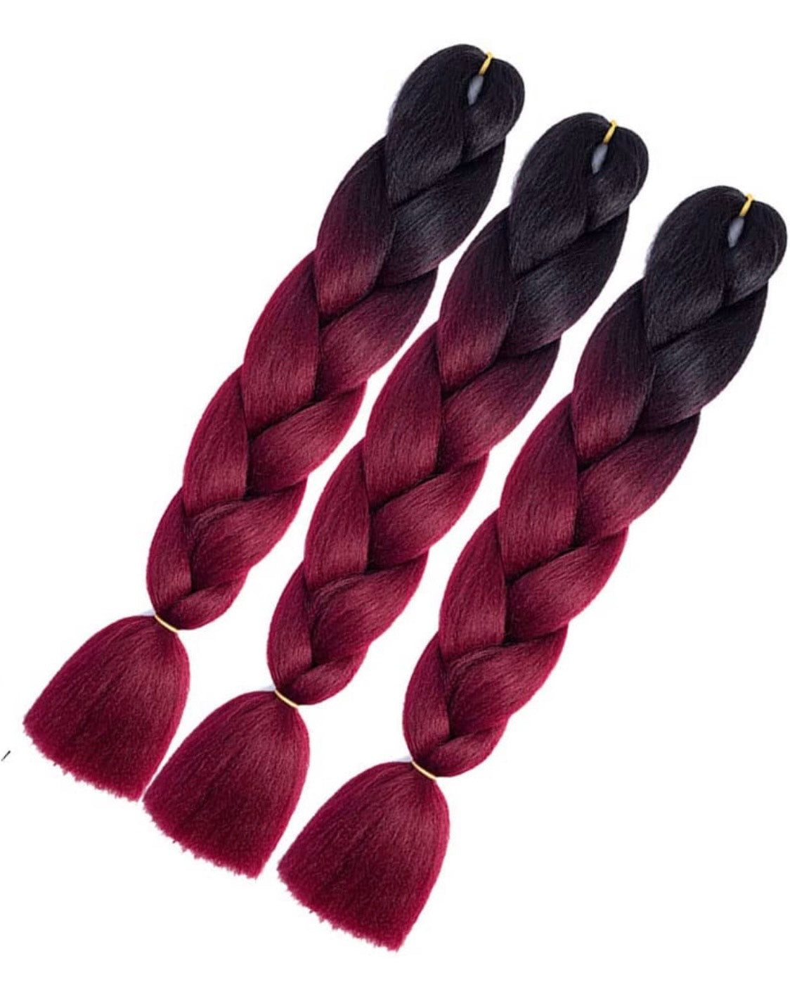 Mèches pour tresses afro-americain jumbo: rouge ombré