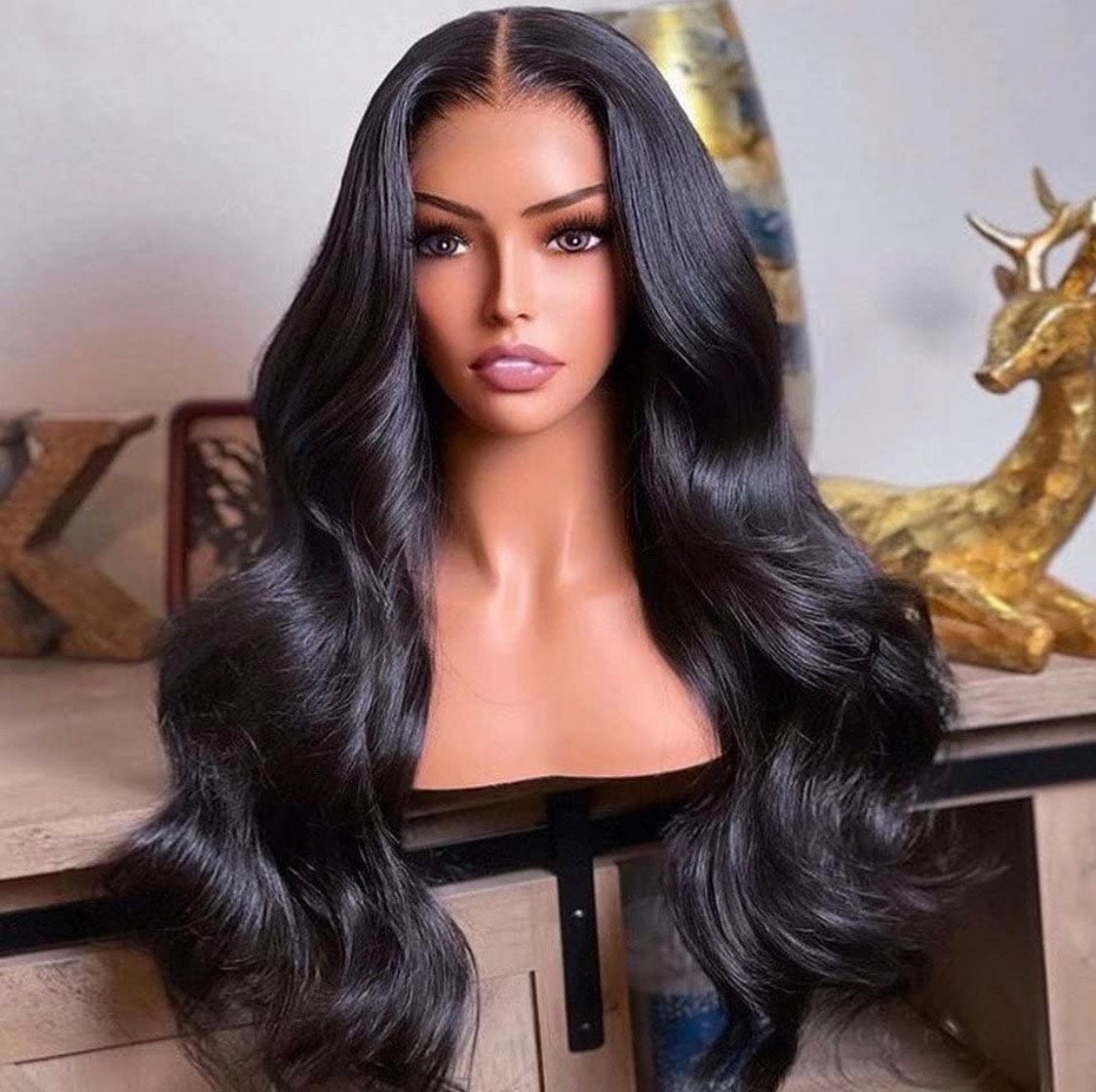 13x4 HD Lace wig -180% de densité Body Wave perruque de cheveux humains