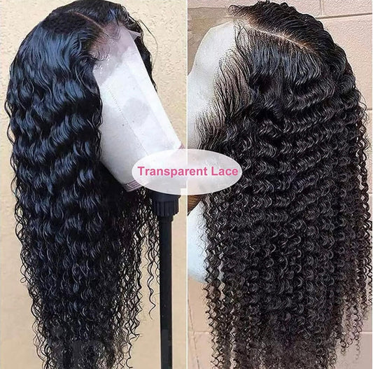 13x4 Perruque Deep Wave & 4x4 lace closure