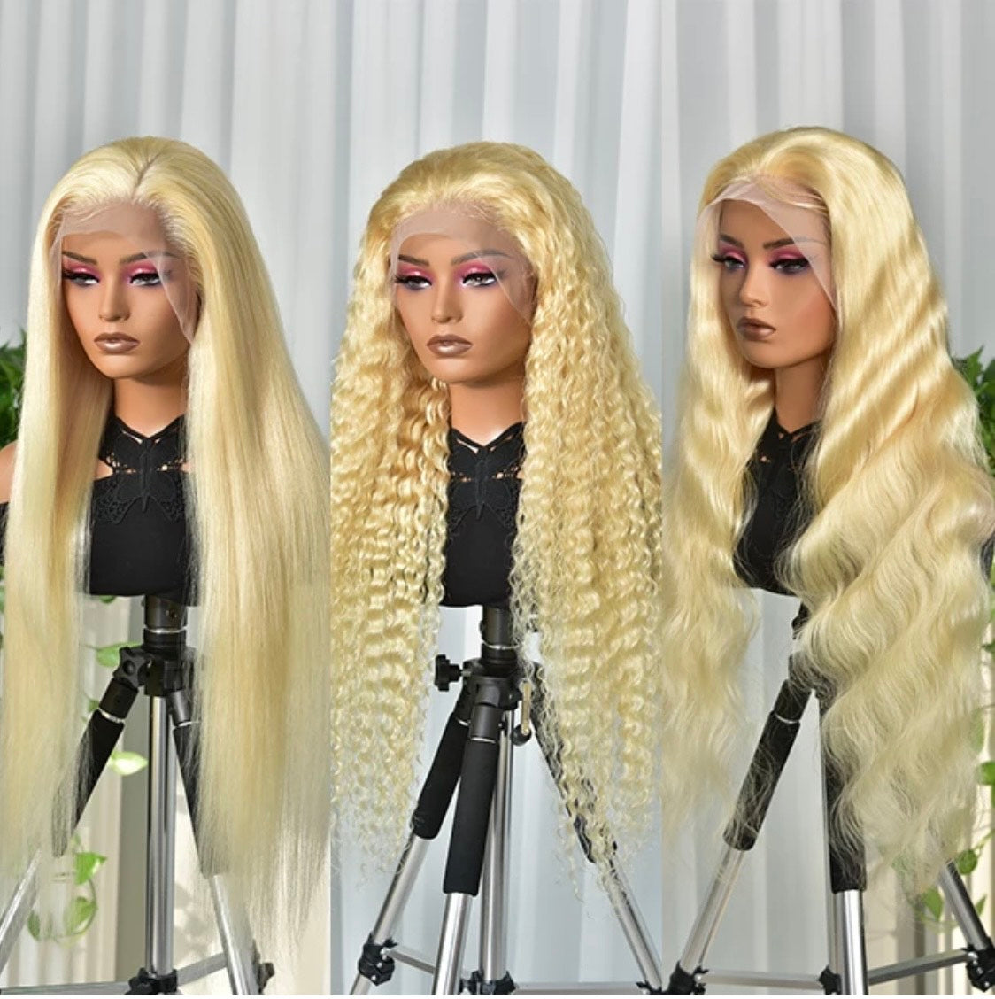 13 x 4 & 13x6 perruque blonde 613 "Les blondinettes"